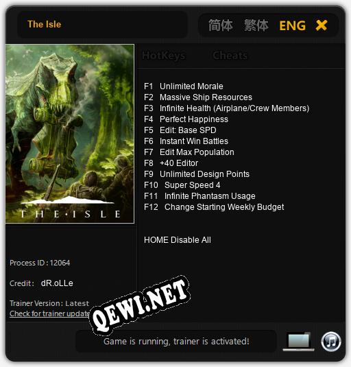 The Isle: ТРЕЙНЕР И ЧИТЫ (V1.0.26)