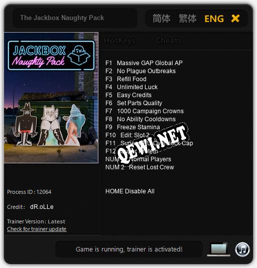 The Jackbox Naughty Pack: ТРЕЙНЕР И ЧИТЫ (V1.0.64)