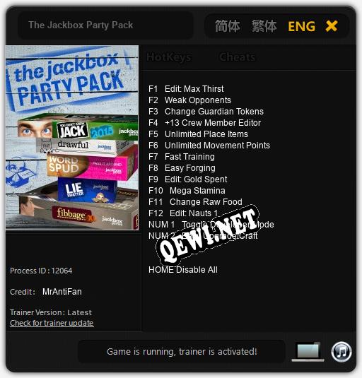 The Jackbox Party Pack: Трейнер +14 [v1.6]