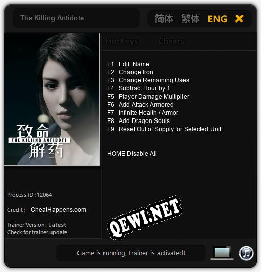 Трейнер для The Killing Antidote [v1.0.2]