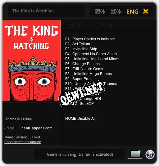 The King is Watching: ТРЕЙНЕР И ЧИТЫ (V1.0.61)