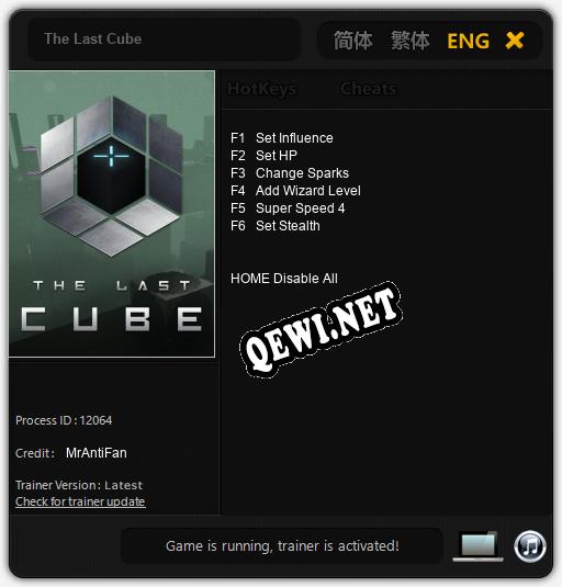 The Last Cube: ТРЕЙНЕР И ЧИТЫ (V1.0.16)