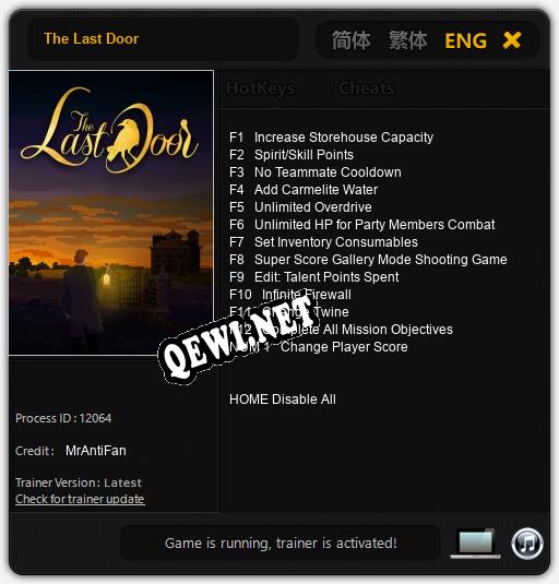 The Last Door: ТРЕЙНЕР И ЧИТЫ (V1.0.37)