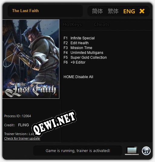 The Last Faith: Читы, Трейнер +6 [FLiNG]