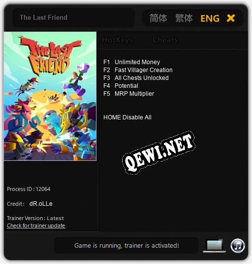 The Last Friend: ТРЕЙНЕР И ЧИТЫ (V1.0.62)