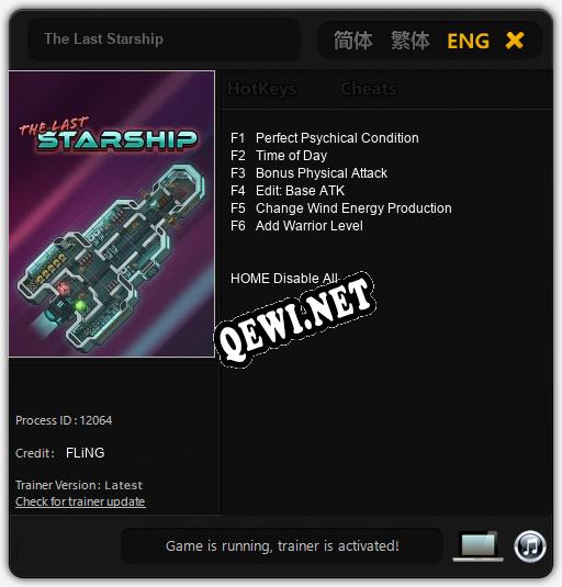 The Last Starship: Читы, Трейнер +6 [FLiNG]