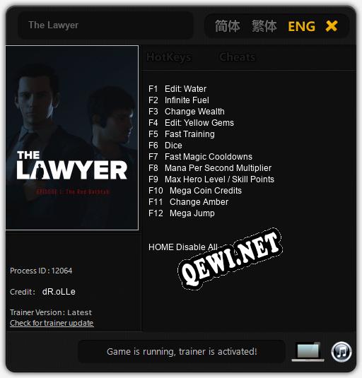 The Lawyer: Трейнер +12 [v1.6]