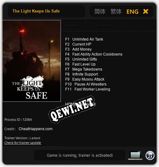 The Light Keeps Us Safe: Трейнер +11 [v1.4]