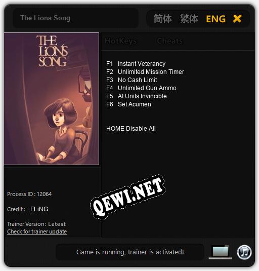The Lions Song: ТРЕЙНЕР И ЧИТЫ (V1.0.51)