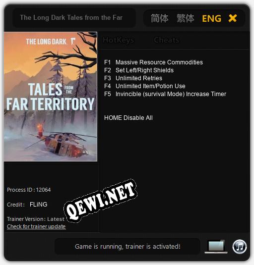 The Long Dark Tales from the Far Territory: Читы, Трейнер +5 [FLiNG]