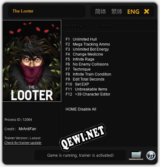 The Looter: ТРЕЙНЕР И ЧИТЫ (V1.0.40)