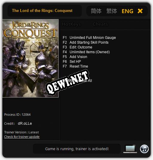 The Lord of the Rings: Conquest: Трейнер +7 [v1.7]