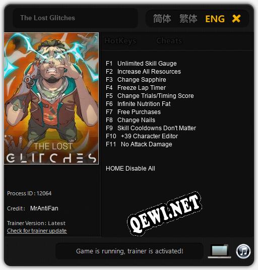 Трейнер для The Lost Glitches [v1.0.6]