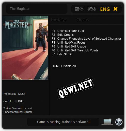The Magister: Трейнер +7 [v1.4]
