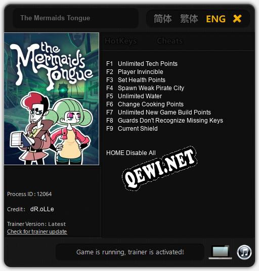 The Mermaids Tongue: Трейнер +9 [v1.7]