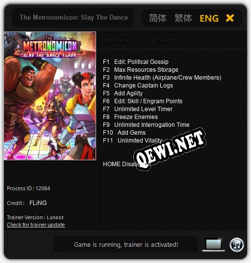 The Metronomicon: Slay The Dance Floor: Трейнер +11 [v1.4]