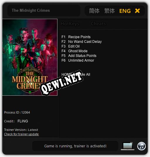 The Midnight Crimes: ТРЕЙНЕР И ЧИТЫ (V1.0.21)