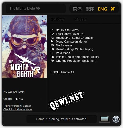 The Mighty Eight VR: Читы, Трейнер +9 [FLiNG]