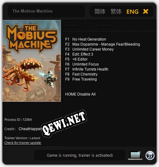 The Mobius Machine: Читы, Трейнер +9 [CheatHappens.com]