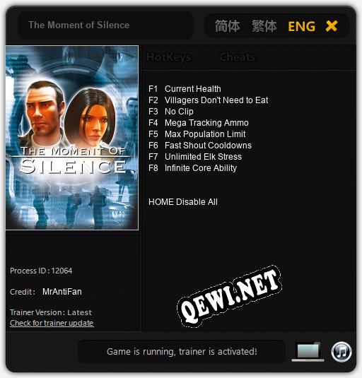 The Moment of Silence: Трейнер +8 [v1.3]