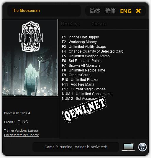 Трейнер для The Mooseman [v1.0.6]