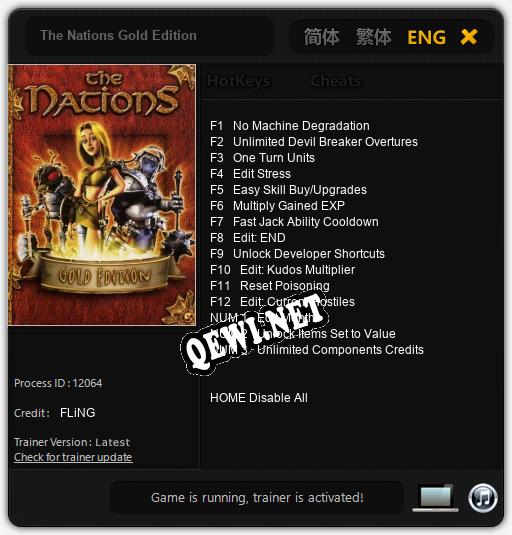 The Nations Gold Edition: Читы, Трейнер +15 [FLiNG]