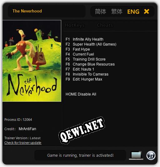The Neverhood: Читы, Трейнер +9 [MrAntiFan]