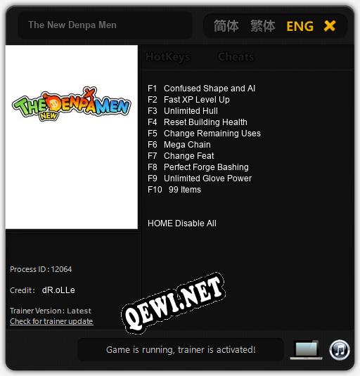 Трейнер для The New Denpa Men [v1.0.2]