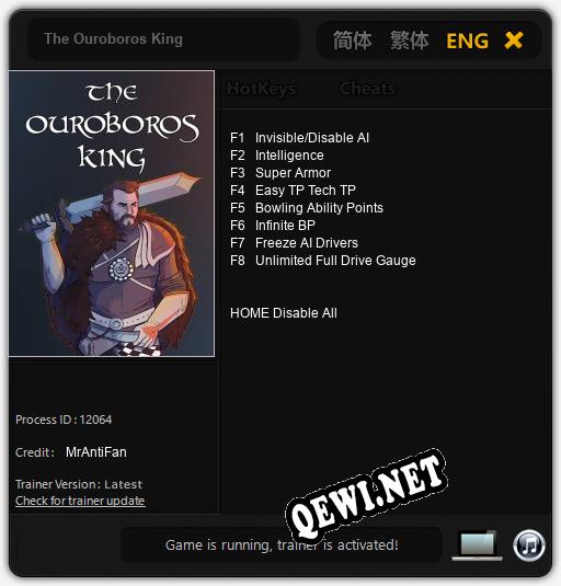 The Ouroboros King: Трейнер +8 [v1.6]