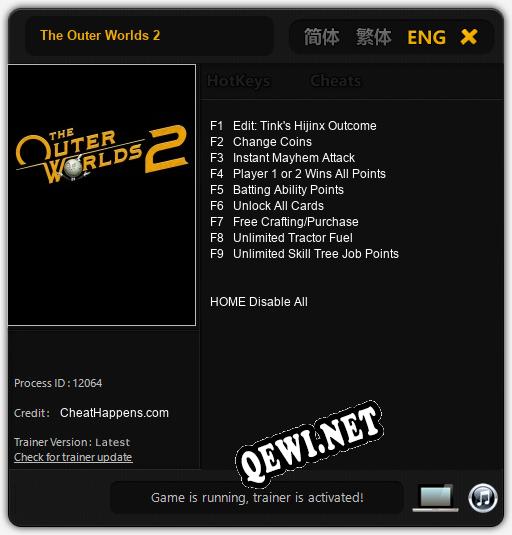 The Outer Worlds 2: Трейнер +9 [v1.4]