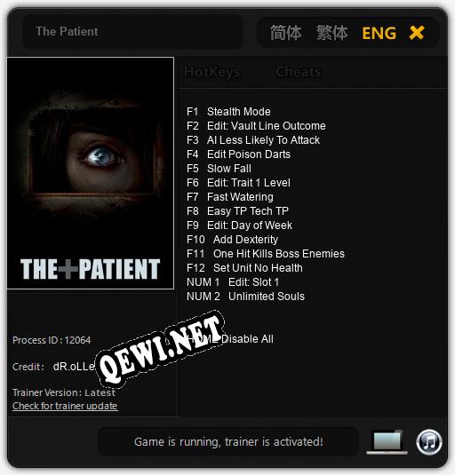 The Patient: Трейнер +14 [v1.4]