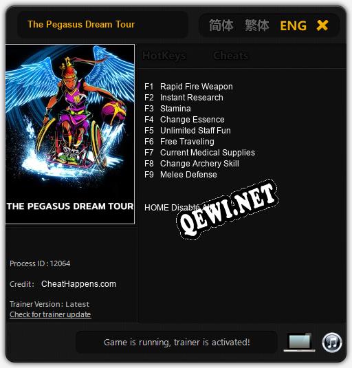 The Pegasus Dream Tour: Читы, Трейнер +15 [FLiNG]