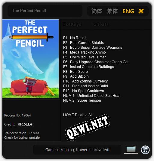 The Perfect Pencil: Трейнер +14 [v1.5]