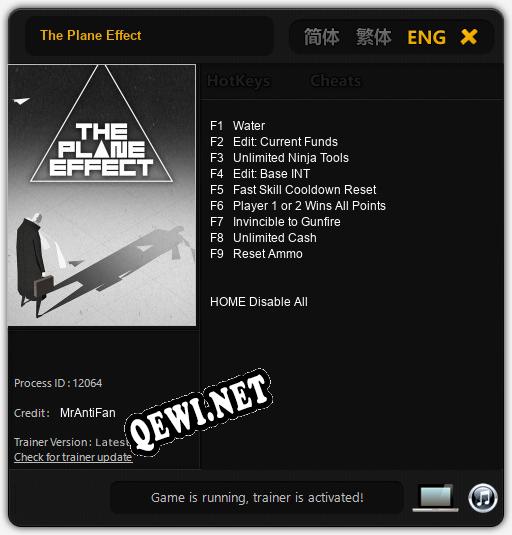 Трейнер для The Plane Effect [v1.0.7]