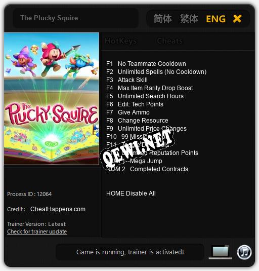 The Plucky Squire: Читы, Трейнер +14 [CheatHappens.com]