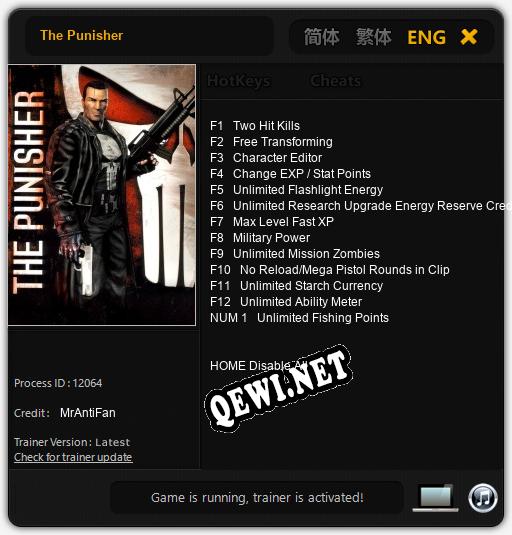 The Punisher: Читы, Трейнер +13 [MrAntiFan]