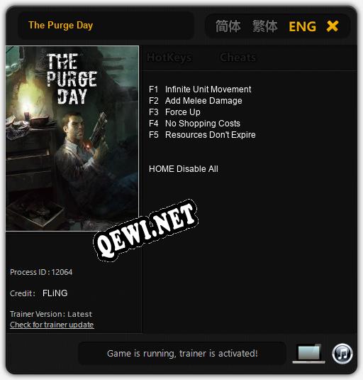 The Purge Day: Трейнер +5 [v1.6]