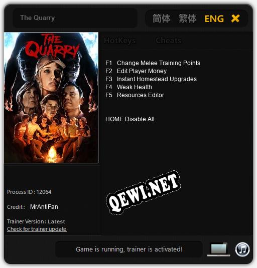 The Quarry: ТРЕЙНЕР И ЧИТЫ (V1.0.77)