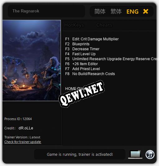 The Ragnarok: ТРЕЙНЕР И ЧИТЫ (V1.0.90)