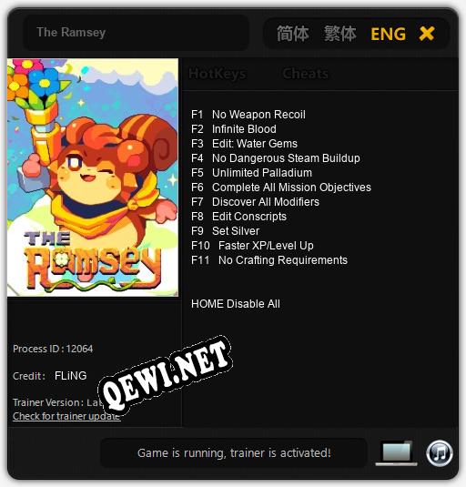 Трейнер для The Ramsey [v1.0.4]