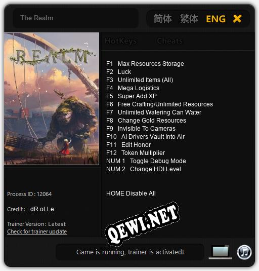 The Realm: Трейнер +14 [v1.8]