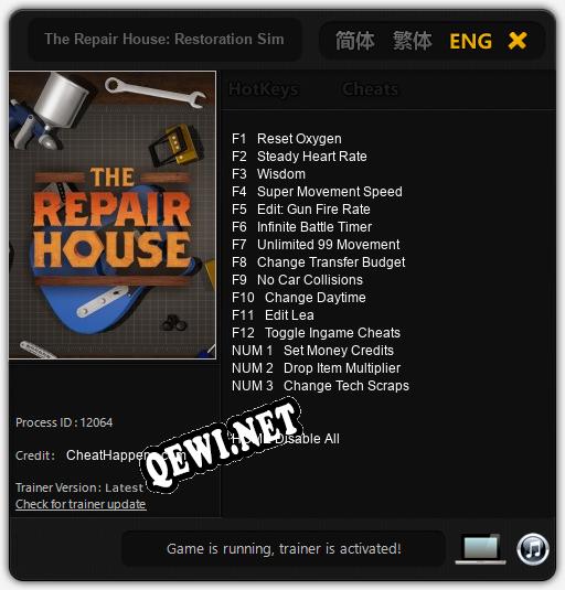 The Repair House: Restoration Sim: Читы, Трейнер +15 [CheatHappens.com]