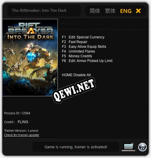 The Riftbreaker: Into The Dark: Трейнер +6 [v1.3]
