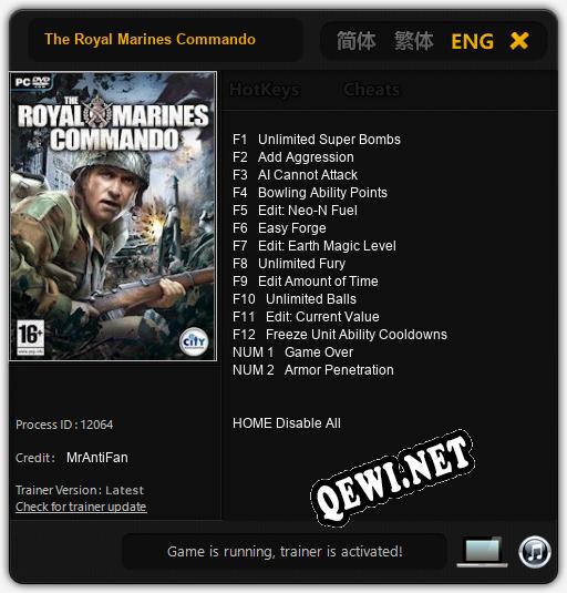 The Royal Marines Commando: Читы, Трейнер +14 [MrAntiFan]