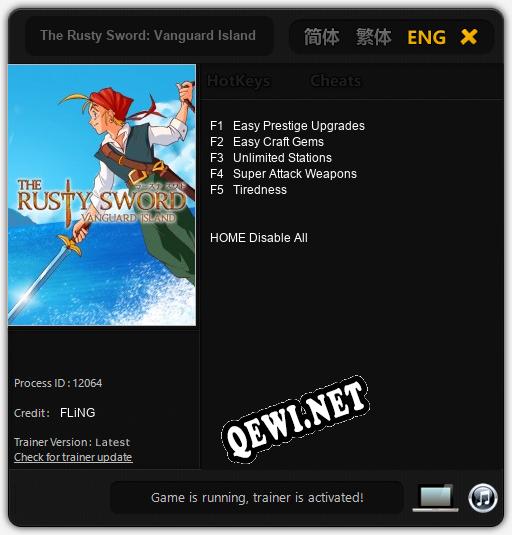 The Rusty Sword: Vanguard Island: Трейнер +5 [v1.7]