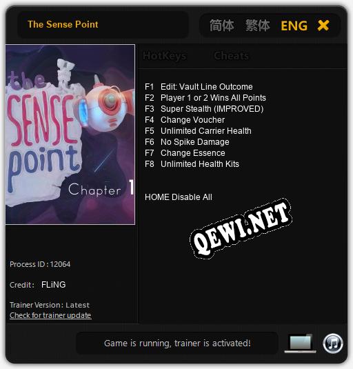 Трейнер для The Sense Point [v1.0.1]