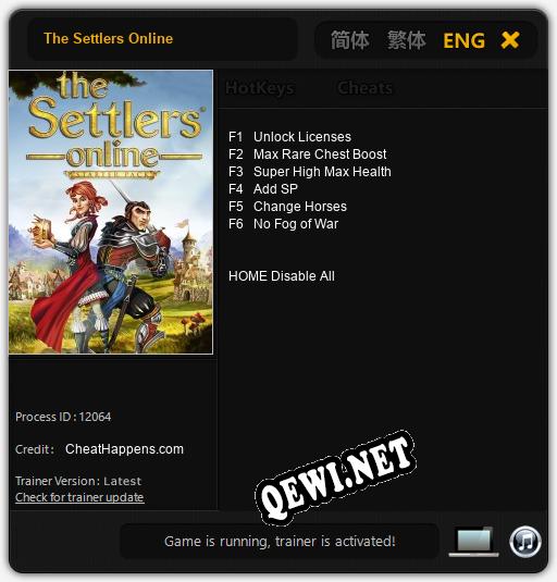 The Settlers Online: Читы, Трейнер +6 [CheatHappens.com]