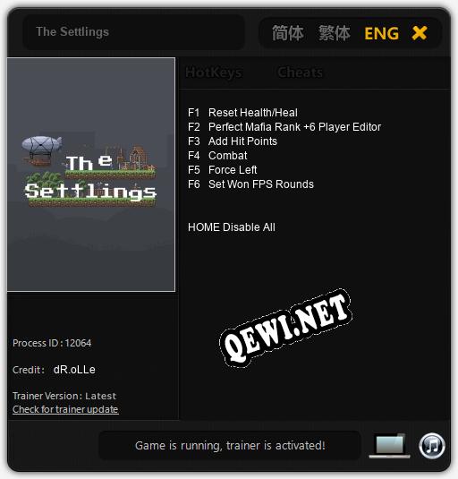 The Settlings: ТРЕЙНЕР И ЧИТЫ (V1.0.36)