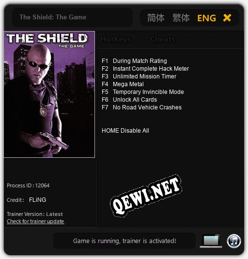 The Shield: The Game: ТРЕЙНЕР И ЧИТЫ (V1.0.38)