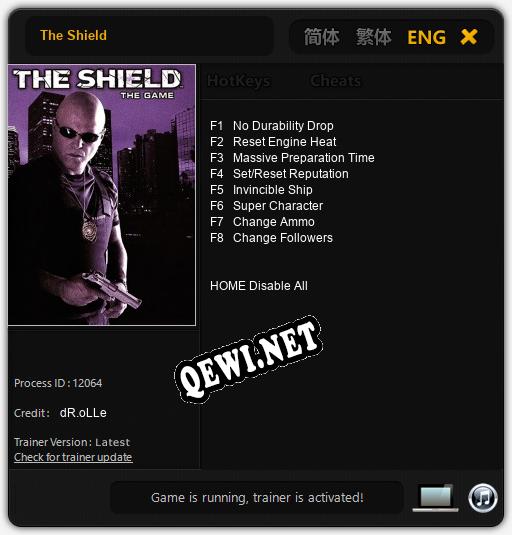Трейнер для The Shield [v1.0.6]